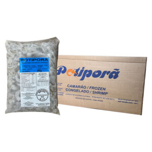 CAMARÃO CINZA DESCASCADO 71/90 CONGELADO 5X2KG