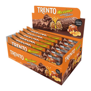 CHOCOLATE TRENTO WAFER MASSIM AMENDOIM/CARAMELO 15X