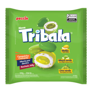 BALA TRIBALA SORTIDA MELÃO/MAÇÃ VERDE/UVA VERDE 500G