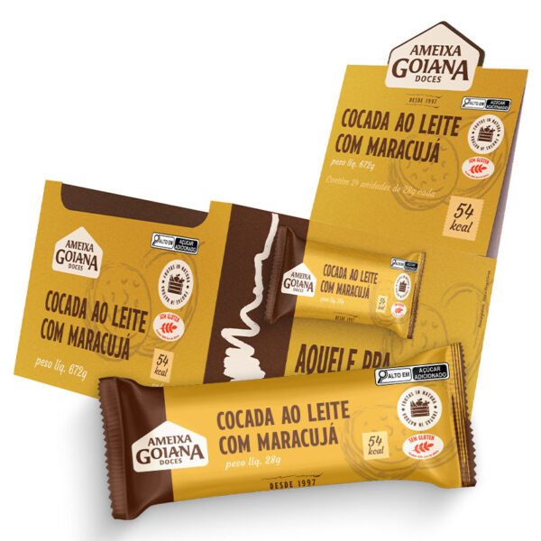 DOCE COCADA LEITE/MARACUJÁ AMEIXA GOIANA 24X28G