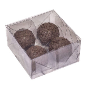 CAIXA ACETATO 04DOCES 8X8X4CM 10UN