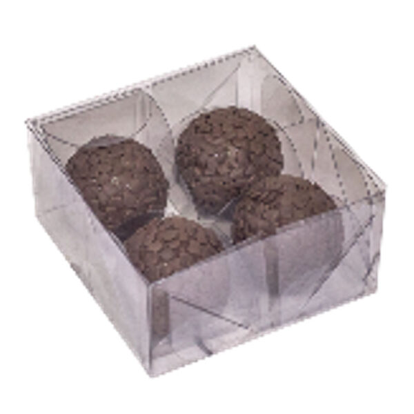CAIXA ACETATO 04DOCES 8X8X4CM 10UN
