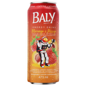 ENERGÉTICO MORANGO/PÊSSEGO BALY 6X473ML LATA