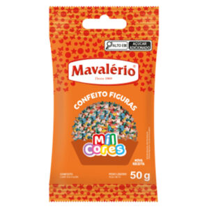 CONFEITO MAVALÁRIO FIG ESTRELINHAS MIL CORES 120G