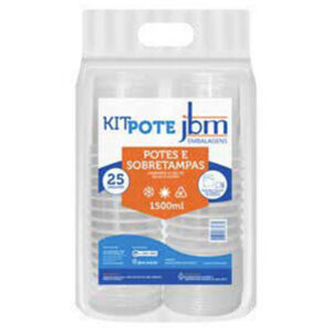 POTE REDONDO TRANSPARENTE C/TAMPA JBM 1,5L C/25UN