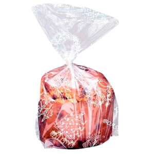 EMBALAGEM PLÁSTICA PANETONE DECORADA BRANCO 1KG CENTO