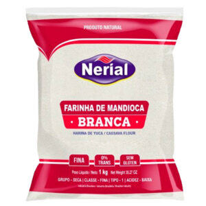 FARINHA DE MANDIOCA BRANCA FINA NERIAL  20X1KG