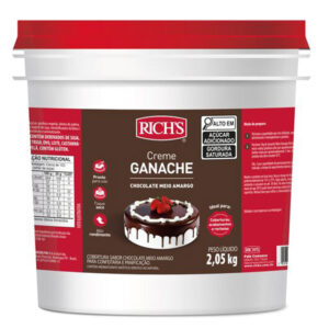 COBERTURA GANACHE MEIO AMARGO RICH’S 2,05KG