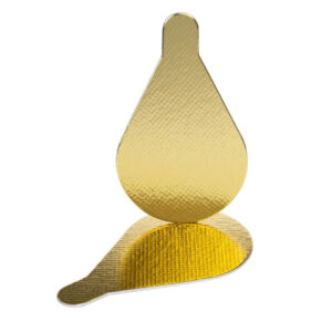 BASE LAMINADA DOURADA GOTA 7CM 25UN