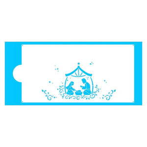 STENCIL DECORADO PRESÉPIO BLUESTAR 1UN