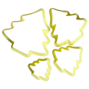 KIT CORTADOR BROWNIE ÁRVORE BLUESTAR 4 PEÇAS