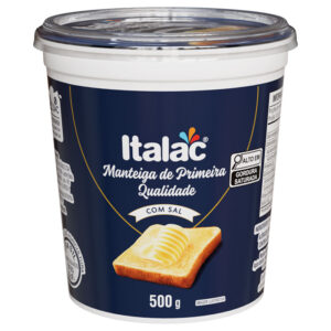 MANTEIGA ITALAC C/SAL 12X500G
