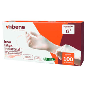 LUVA DE LATEX VABENE C/PO 100UN (G)