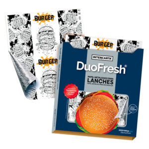 PAPEL HAMBURGUER MET DUOFRE SPLASH 33X37 500UN
