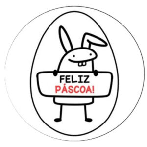 PAPEL ARROZ BENTO OVO FELIZ PÁSCOA 150G 12UN