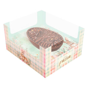 CAIXA OVO DE COLHER ENC PÁSCOA 250/350G 5UN