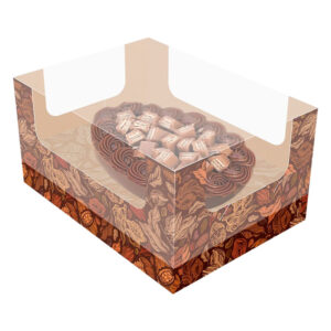 CAIXA OVO COLHER ENC CACAU 150/250G 5UN