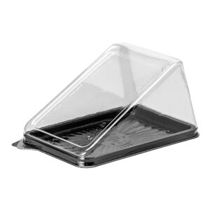 EMBALAGEM G638 FATIA DE TORTA GRANDE PRETA 50 CONJUNTOS