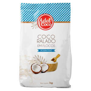 COCO RALADO ADELCOCO DESIDRATADO FLOCOS 1KG