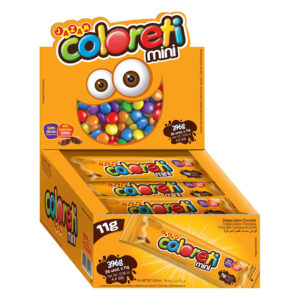 CONFEITO PASTILHA MINI COLORETI JAZAM 36X11G