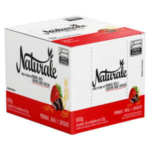 CEREAL BARRA MORANGO/AVEIA/CHOCOLATE NATURAL 24X25G