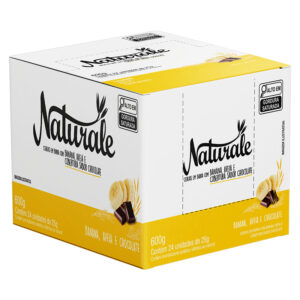 CEREAL BARRA BANANA/AVEIA/CHOCOLATE NATURAL 24X25G