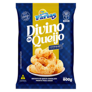 BISCOITO DIVINO D/QUEIJO FARIAS CONGELADO 20X800G