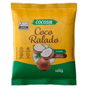 COCO FLOCOS COCOSUL ÚMIDO ADOÇADO 24X100G