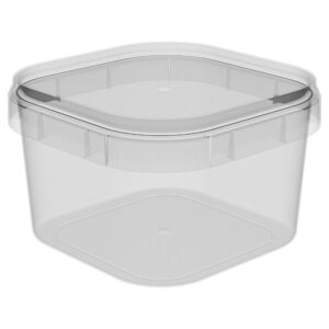 POTE QUADRADO C/TAMPA PLASTILÂNIA 150ML C/10UN